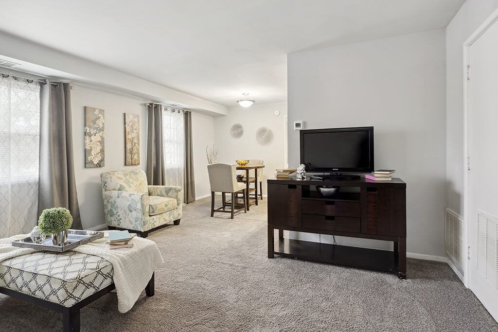 Living room at Villages at Marley Station in Glen Burnie MD